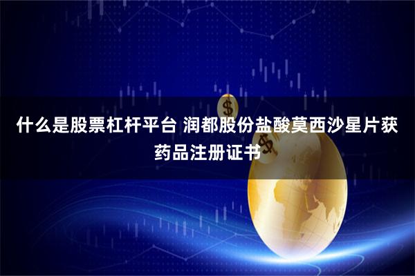 什么是股票杠杆平台 润都股份盐酸莫西沙星片获药品注册证书