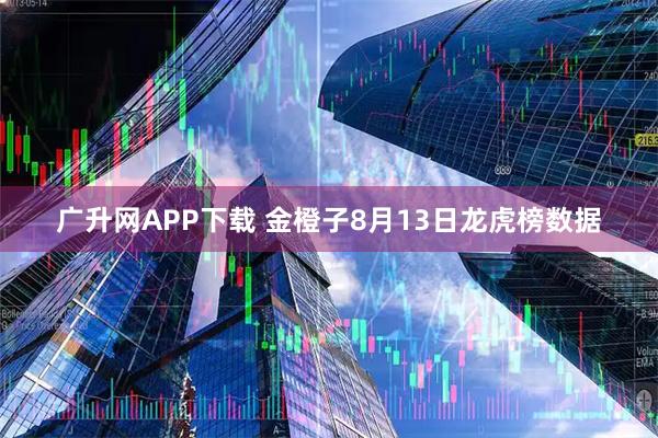 广升网APP下载 金橙子8月13日龙虎榜数据